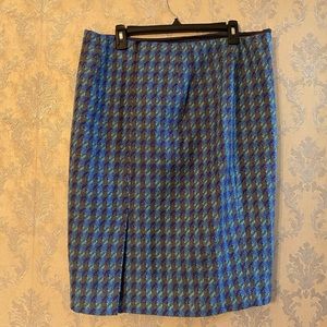 Talbots Wool Houndstooth Skirt